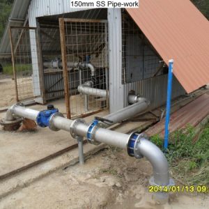 150mm Stainless Steel Pipe-work